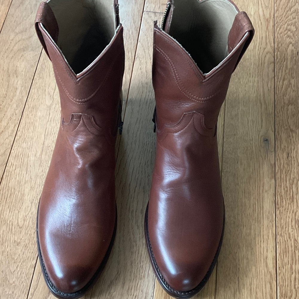 NEW Tecovas Men's Brown Leather Boots 10.5 
Width D